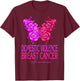 Domestic Violence And Breast Cancer Awareness Month T-Shirt - T-Shirt | Maroon
