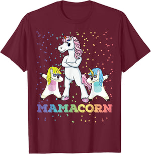 Mamacorn Unicorn Mama Unicorn Girl Unicorn Mom Mamacorn T-Shirt - T-Shirt | Maroon