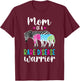 Mom Of A Rare Disease Warrior Mother Rare Disease Awareness T-Shirt - T-Shirt | Maroon