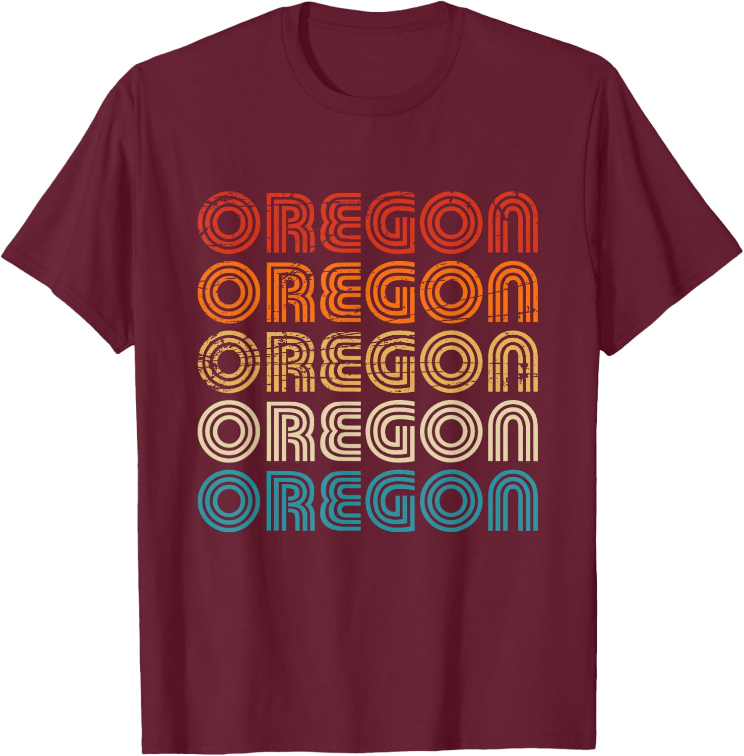 Oregon State Retro Vintage Women Youth T-Shirt - T-Shirt | Maroon