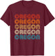 Oregon State Retro Vintage Women Youth T-Shirt - T-Shirt | Maroon