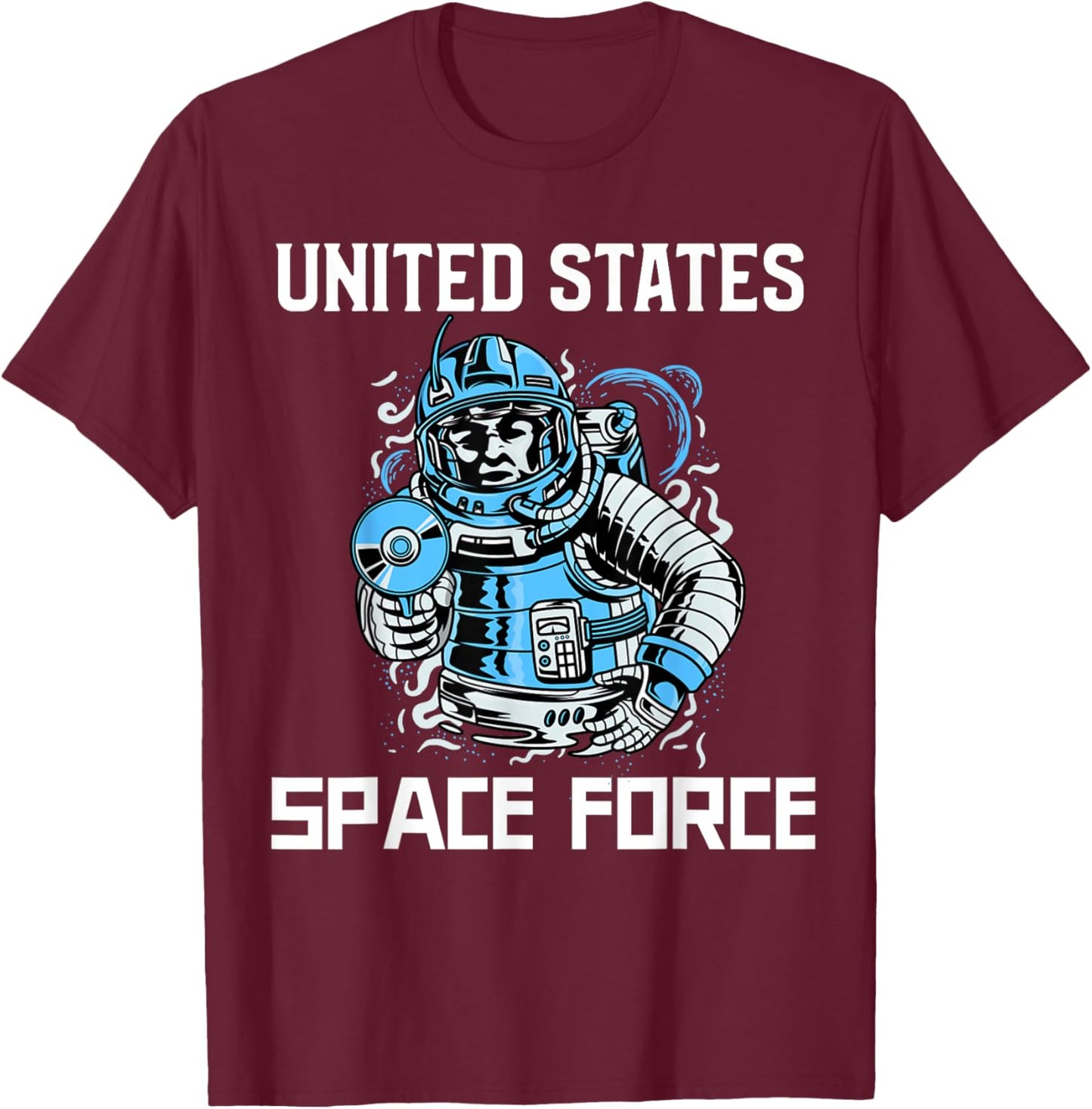 United States Space Force Space Man T-Shirt - T-Shirt | Maroon