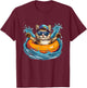 Cool River Cat loves tubing and Water adventures Women Kids T-Shirt - T-Shirt | Maroon