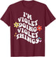 Retro Groovy Im VIOLET Doing VIOLET Things Funny Mother's T-Shirt - T-Shirt | Maroon