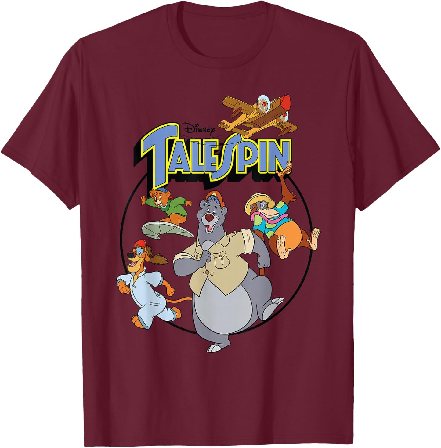 Disney - Tale Spin Crew T-Shirt - T-Shirt | Maroon