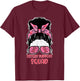 Sisters Support Squad Hairbun Breast Cancer Awareness Women T-Shirt - T-Shirt | Maroon