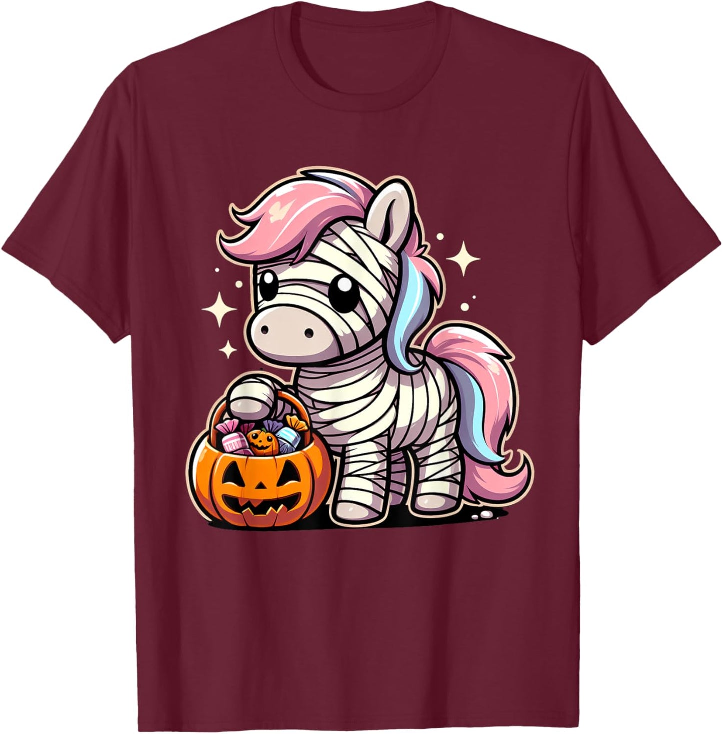 Cute Horse Halloween Costume Toddler Kids Boys & Girls T-Shirt - T-Shirt | Maroon