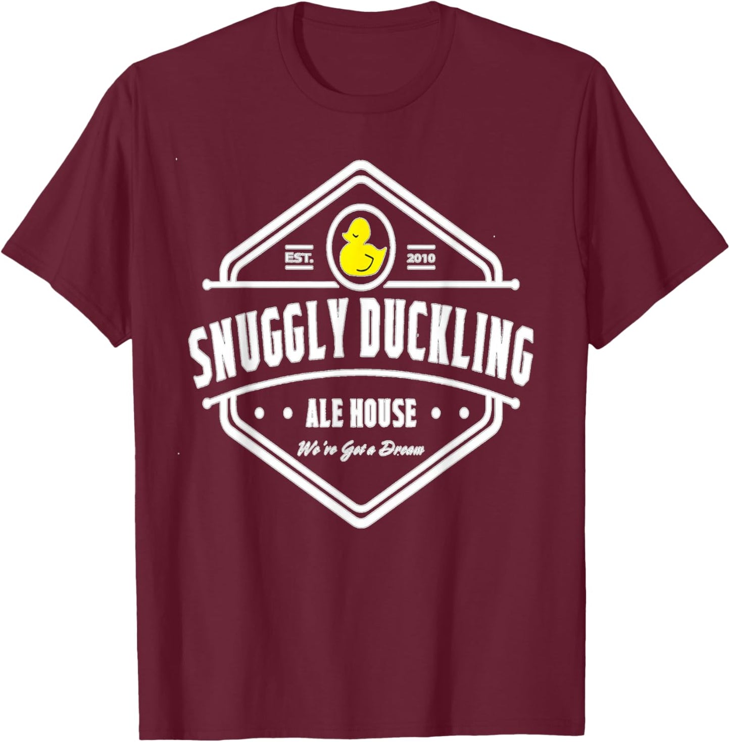 Snuggly Duckling Brewing Company T-Shirt - T-Shirt | Maroon