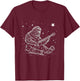 Bigfoot Playing Guitar Player Funny Sasquatch Guitarist T-Shirt - T-Shirt | Maroon