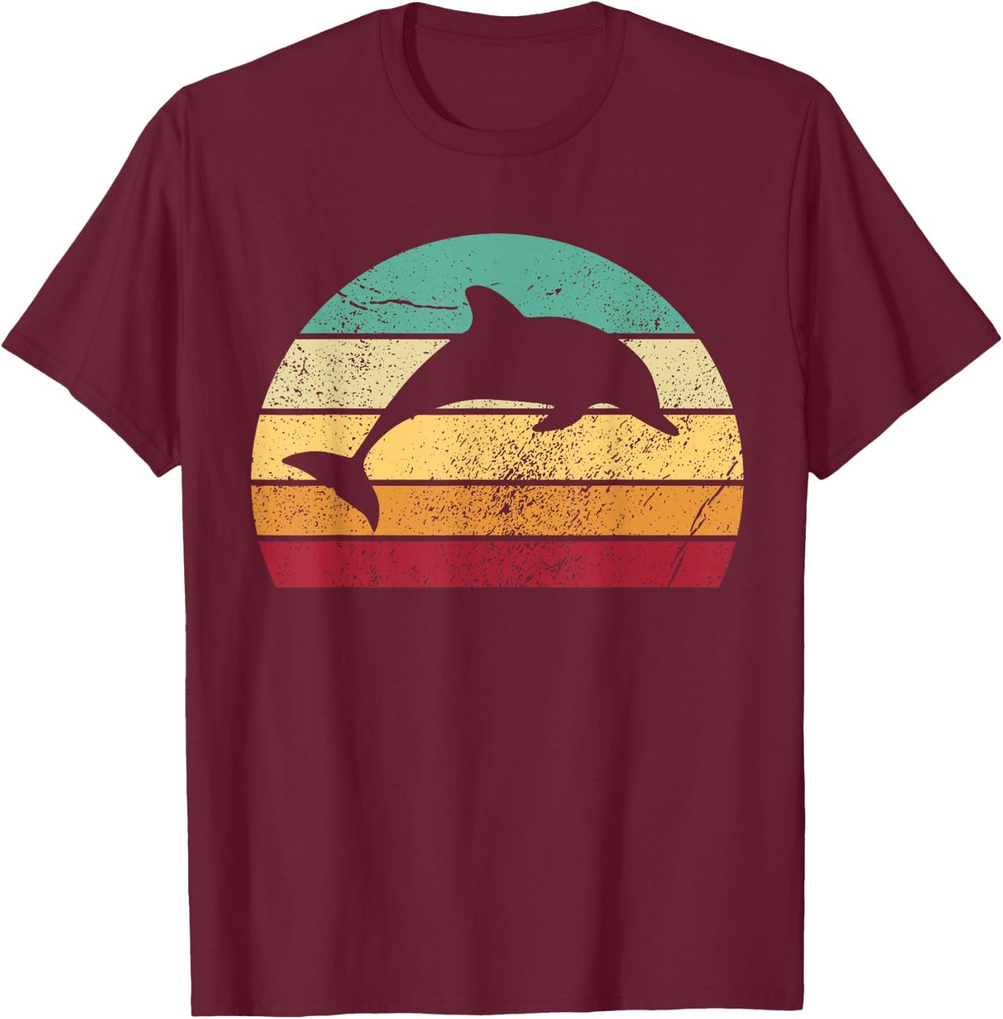 Save the Dolphin - Endangered Species Gift T-Shirt - T-Shirt | Maroon