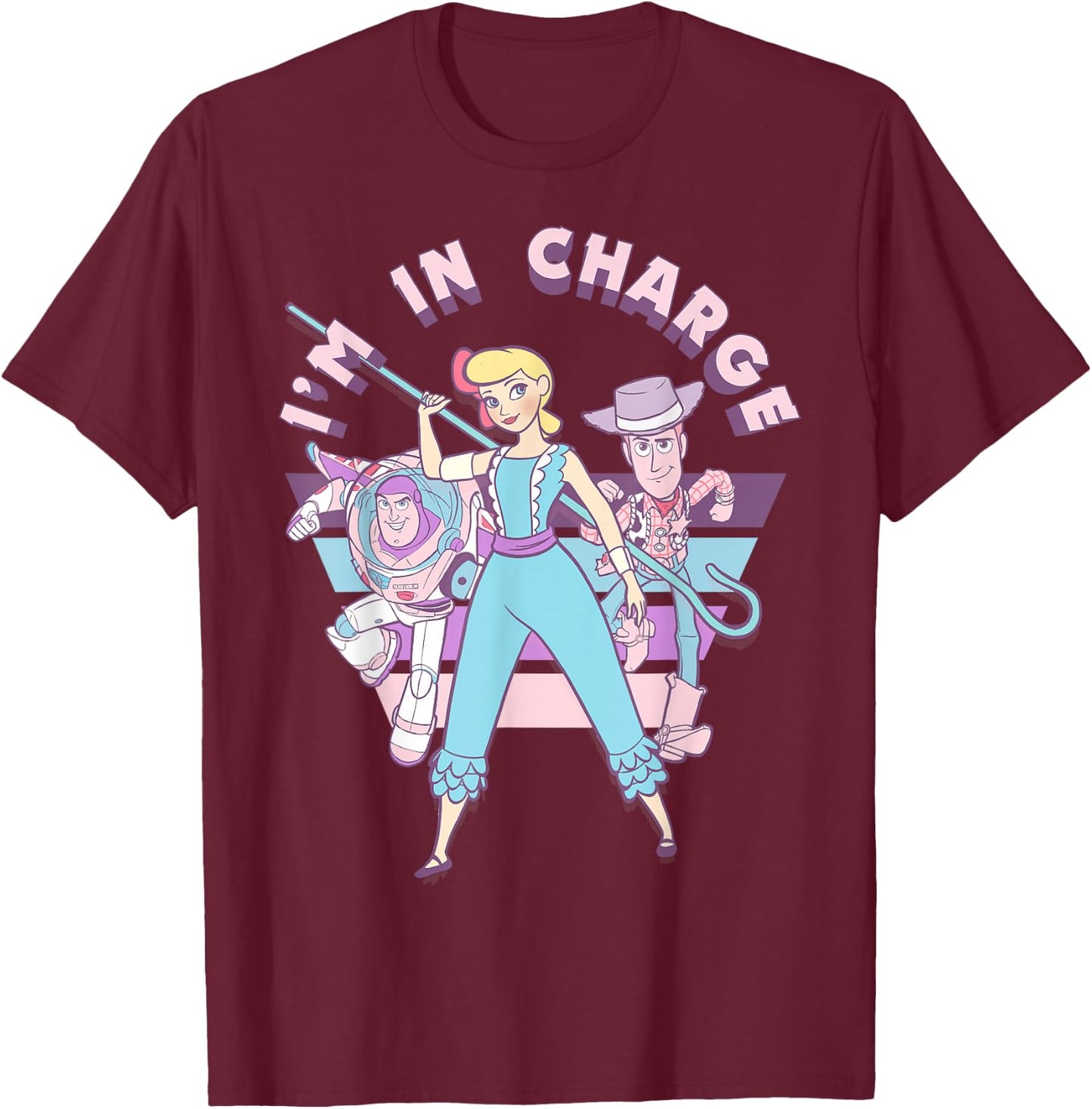 Disney Pixar Toy Story Little Bo Peep I'm In Charge T-Shirt - T-Shirt | Maroon