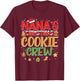 Nana's Christmas Cookie Crew For Grandkids Family Baking T-Shirt - T-Shirt | Maroon