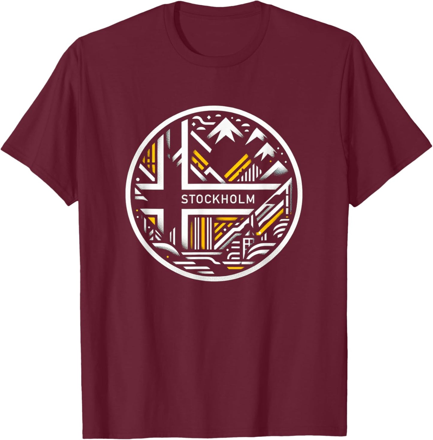 Stockholm Sverige - Stockholm Sweden T-Shirt - T-Shirt | Maroon