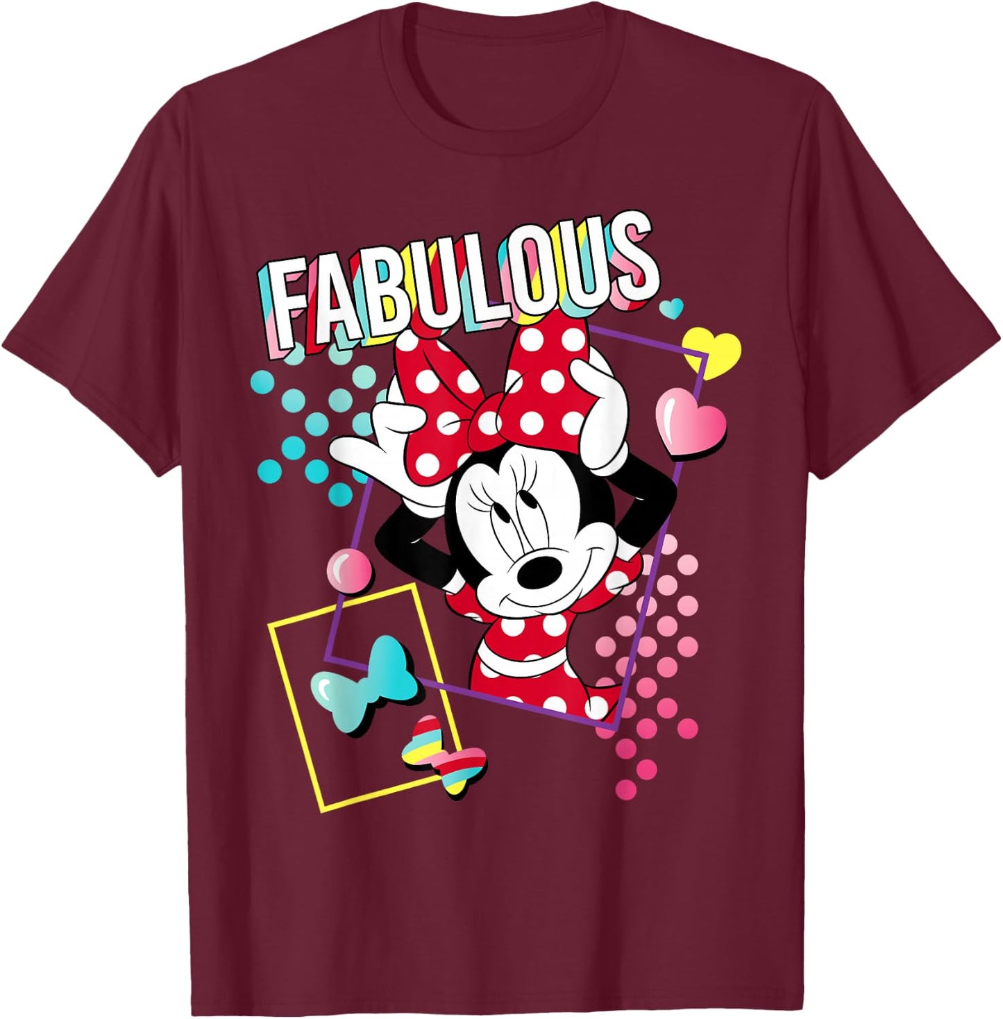 Disney - Minnie Rock the Dots Fabulous T-Shirt - T-Shirt | Maroon