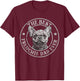 Best Frenchie Dad Ever French Bulldog Owner Lovers Vintage T-Shirt - T-Shirt | Maroon