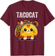 Tacocat Spelled Backwards is Taco Cat, Love Cat And Taco T-Shirt - T-Shirt | Maroon