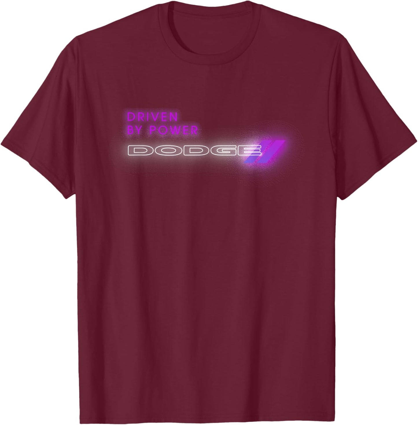 Dodge Driven By Power T-Shirt - T-Shirt | Maroon