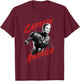 Avengers Endgame Captain America Tonal Portrait T-Shirt - T-Shirt | Maroon