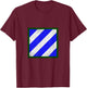 3rd Infantry Division 3ID Distressed Military Veteran Papa T-Shirt - T-Shirt | Maroon