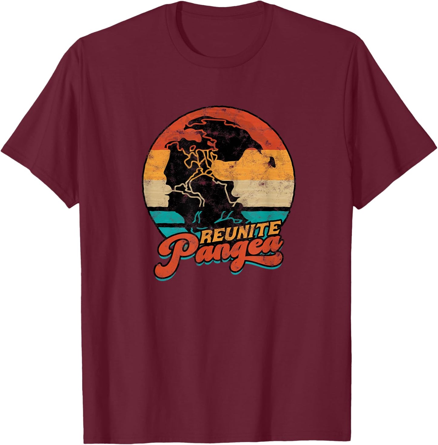 Reunite Pangea - pangea T-Shirt - T-Shirt | Maroon