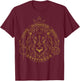 Harry Potter Gryffindor Line Art Lion Symbol T-Shirt - T-Shirt | Maroon