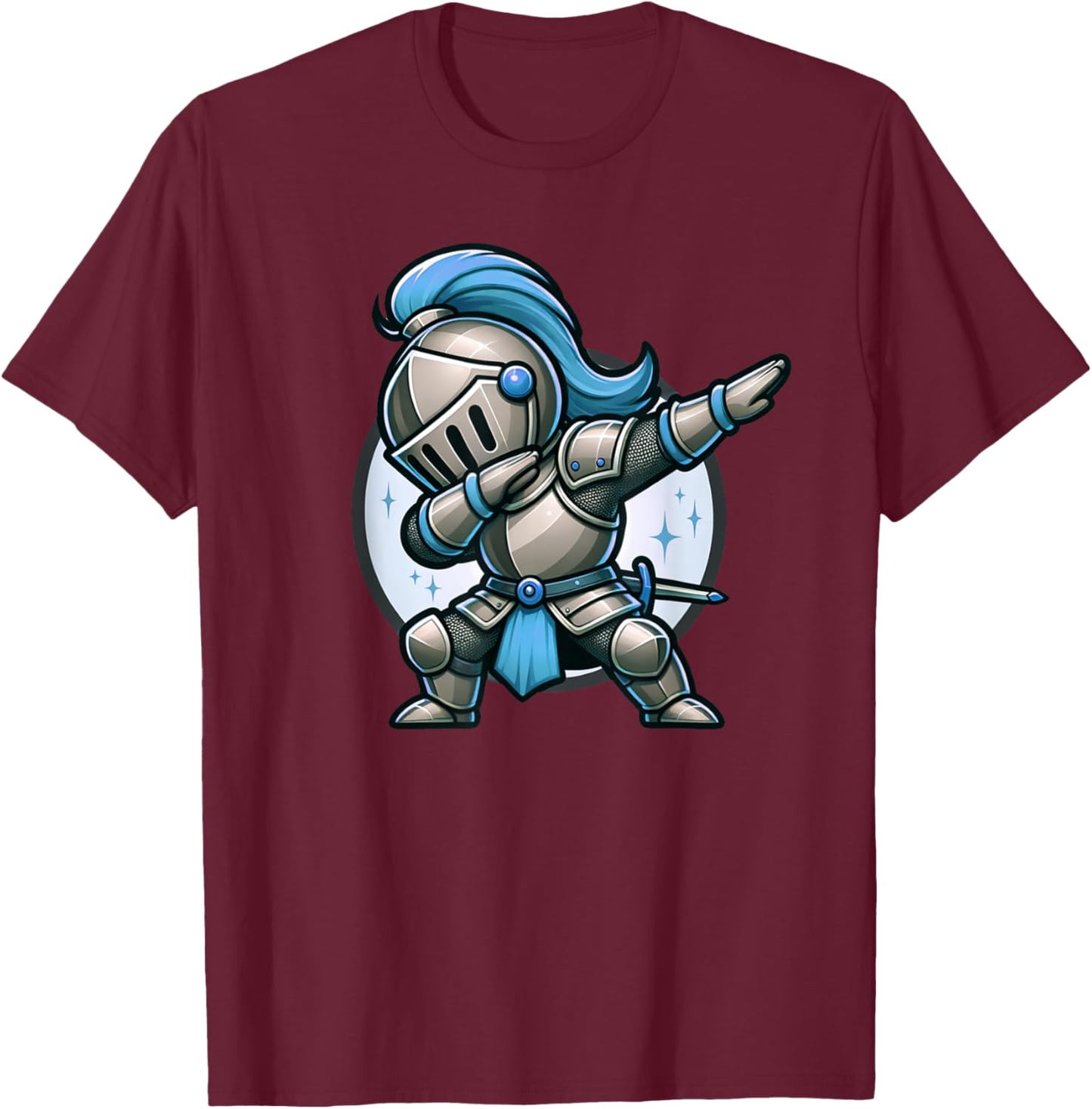Ren Faire Dabbing Medieval Knight Funny Renaissance Faire T-Shirt - T-Shirt | Maroon