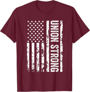 Union Workers Rights Union Strong Union Thug T-Shirt - T-Shirt | Maroon