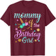 Mommy of the Birthday Girl Unicorn T-Shirt - T-Shirt | Maroon