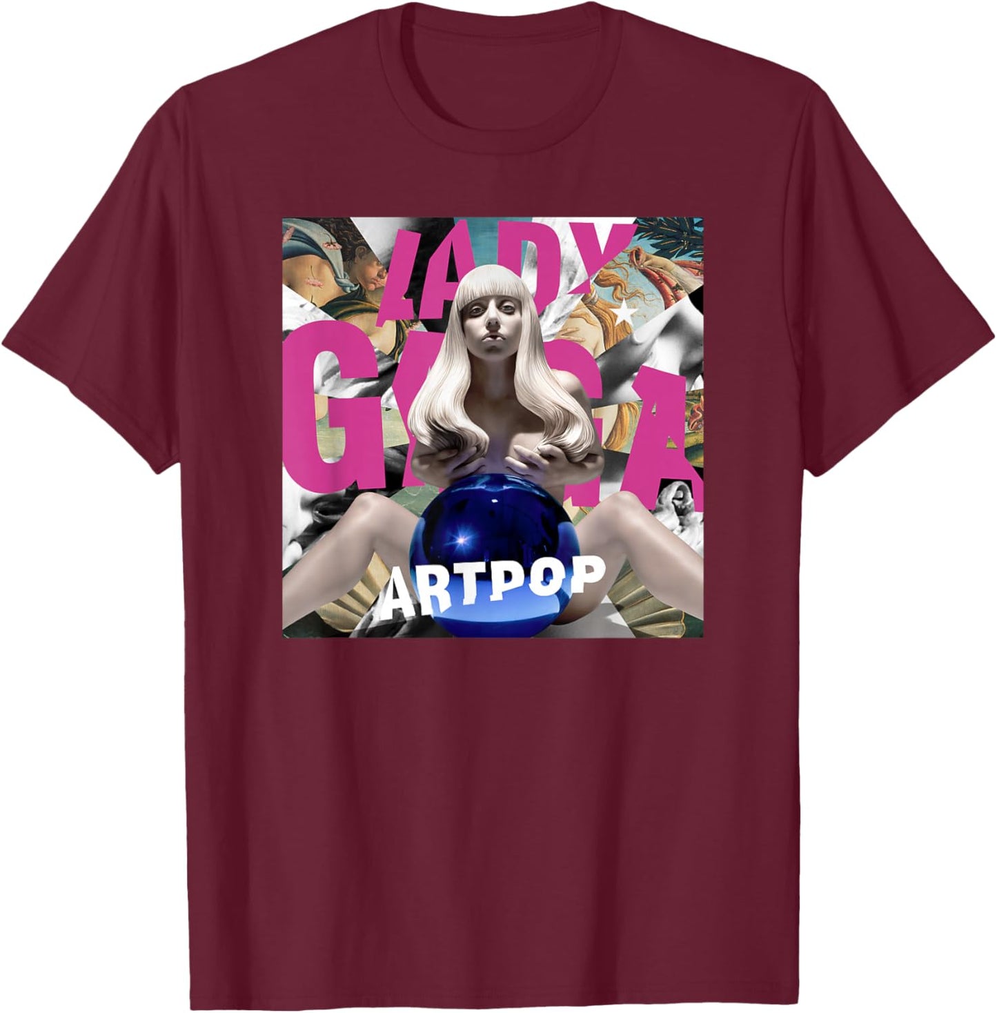 Official Lady Gaga Artpop T-Shirt - T-Shirt | Maroon
