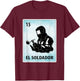 El Soldador Mexican Welder Cards T-Shirt - T-Shirt | Maroon