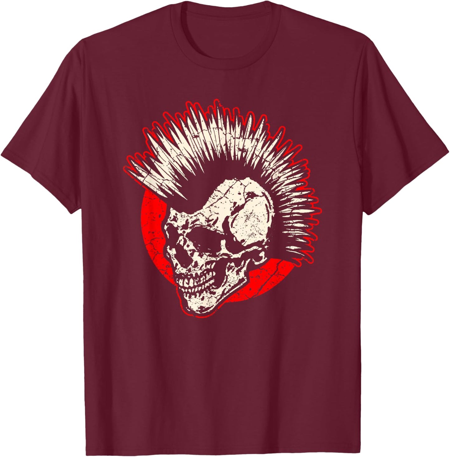 Punk Music Punk Rock T-Shirt - T-Shirt | Maroon