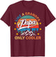 PAPA like a Grandpa ONLY COOLER Funny Dad Papa Definition T-Shirt - T-Shirt | Maroon
