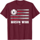 Baseball American Flag Masyn Winn St Louis Baseball MLBPA T-Shirt - T-Shirt | Maroon