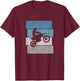 Vintage Motocross Design Retro Sunset MX Supercross T-Shirt - T-Shirt | Maroon