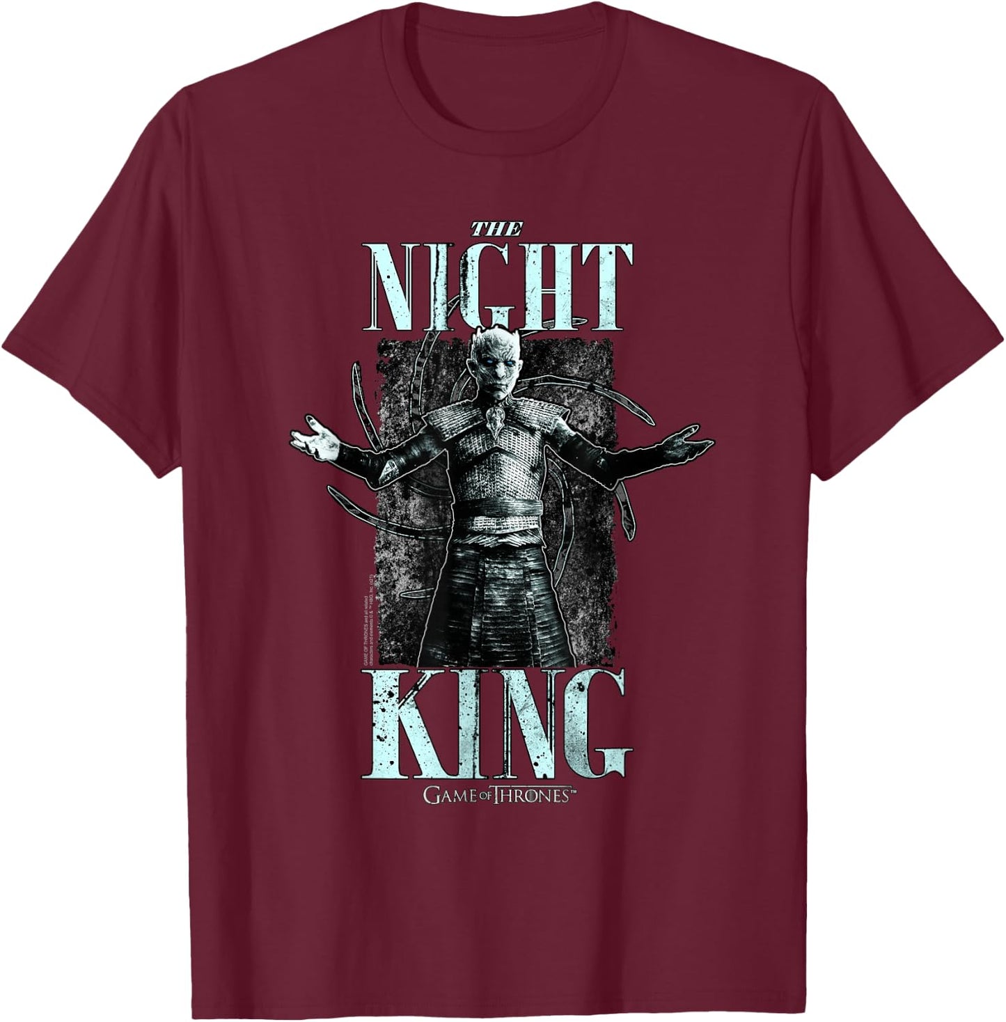 Game of Thrones The Night King Gothic T-Shirt - T-Shirt | Maroon