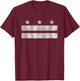Washington DC Flag District of Columbia Souvenir T-Shirt - T-Shirt | Maroon