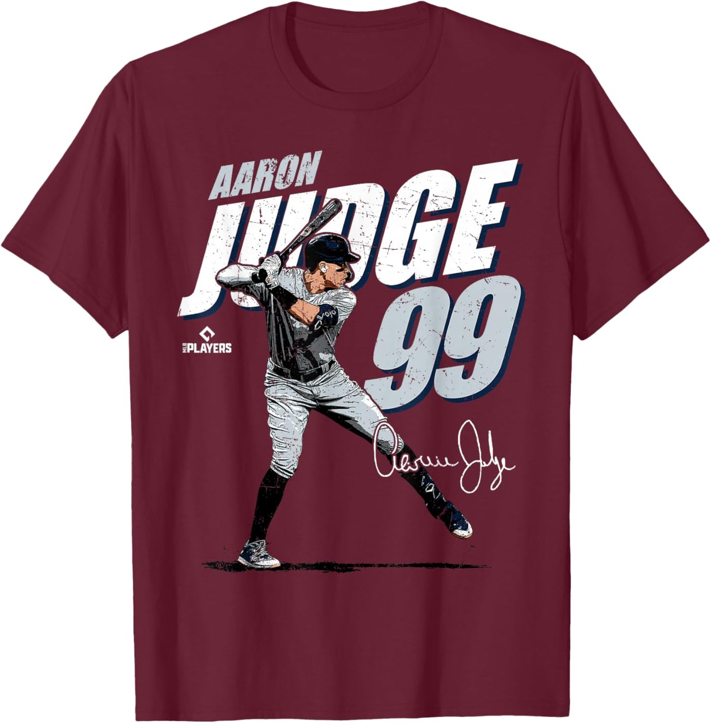 MLBPA - Major League Baseball Aaron Judge - MLBJUD3001 T-Shirt - T-Shirt | Maroon