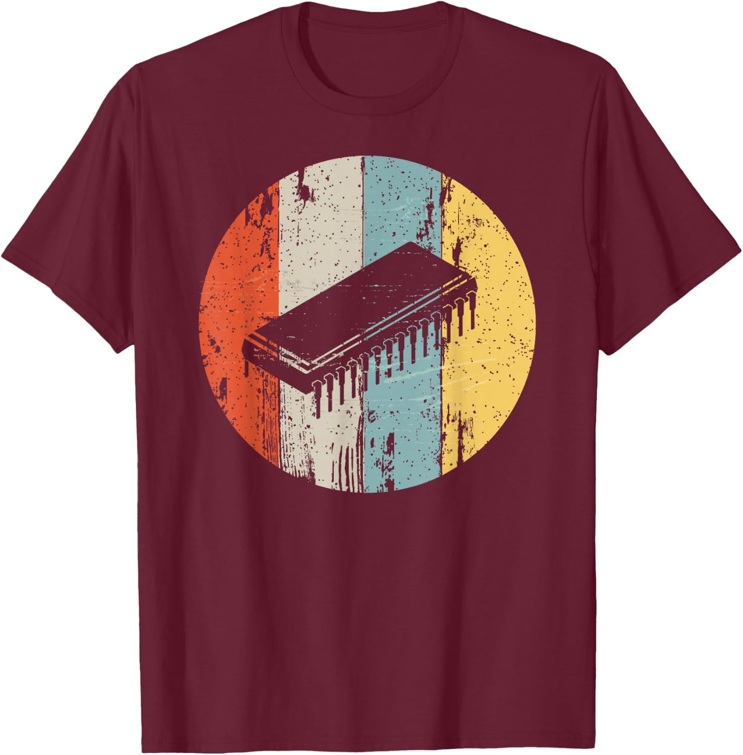 Electronics circuit product Gift nerds geeks programmers T-Shirt - T-Shirt | Maroon