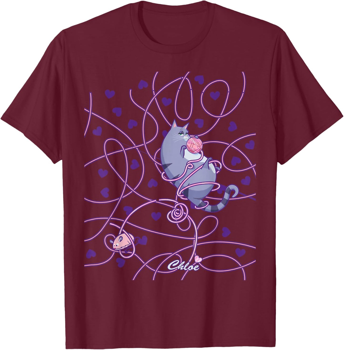 The Secret Life of Pets 2 Chloe T-Shirt - T-Shirt | Maroon