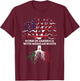 Born in America with Mexican Roots, Mexico USA Heritage T-Shirt - T-Shirt | Maroon