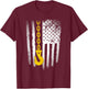 Tow Truck Driver Gift Men USA Flag Towing Hook For US T-Shirt - T-Shirt | Maroon