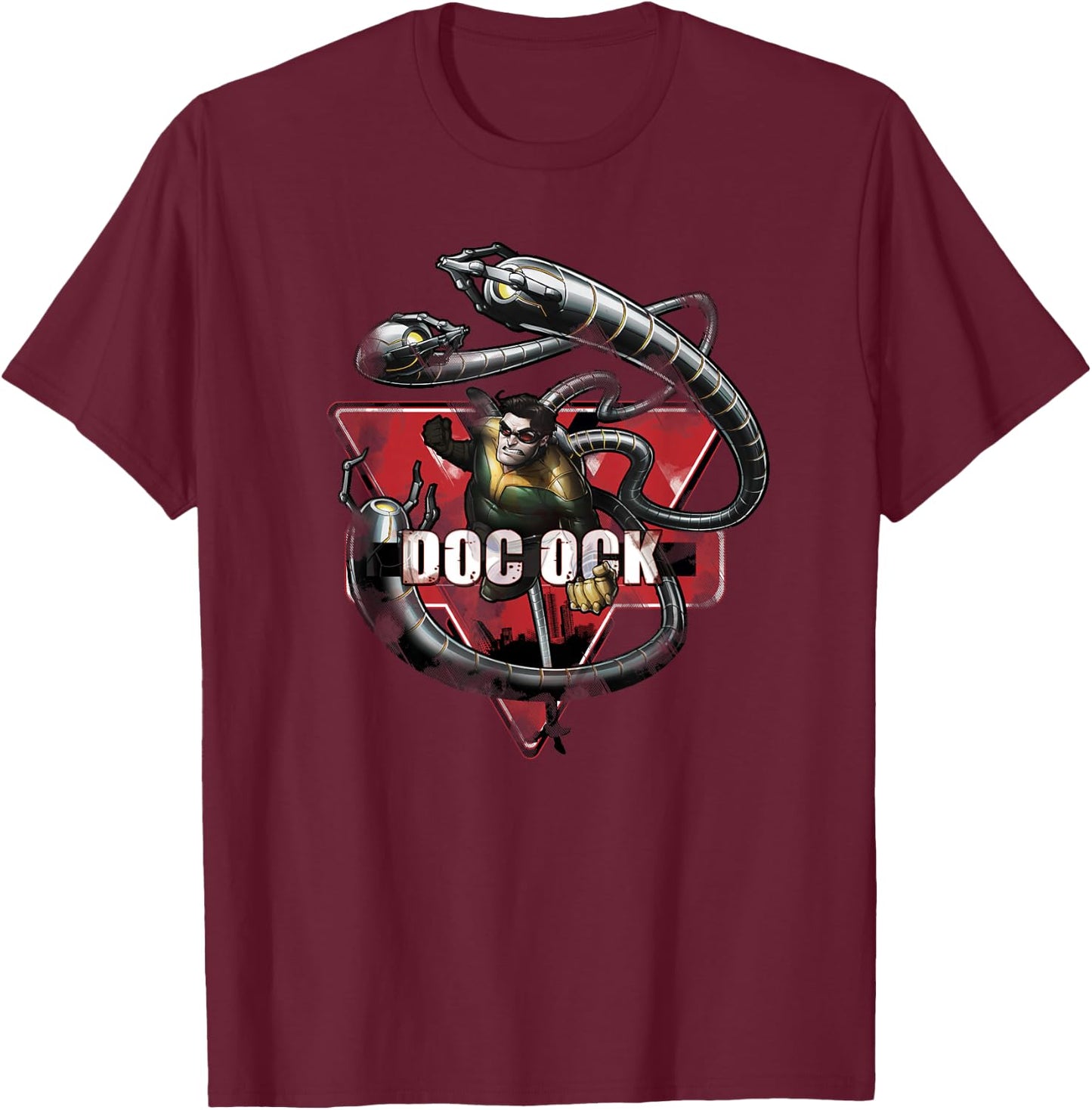 Marvel Doctor Octopus Doc Ock T-Shirt - T-Shirt | Maroon