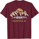 Weaverville North Carolina Mountain Sunset Sunrise NC T-Shirt - T-Shirt | Maroon