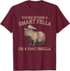 Funny Capybara You're Either A Smart Fella Or A Fart Smella T-Shirt - T-Shirt | Maroon