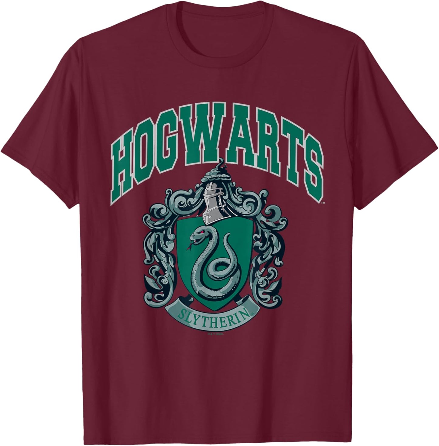 Harry Potter Hogwarts Slytherin T-Shirt - T-Shirt | Maroon