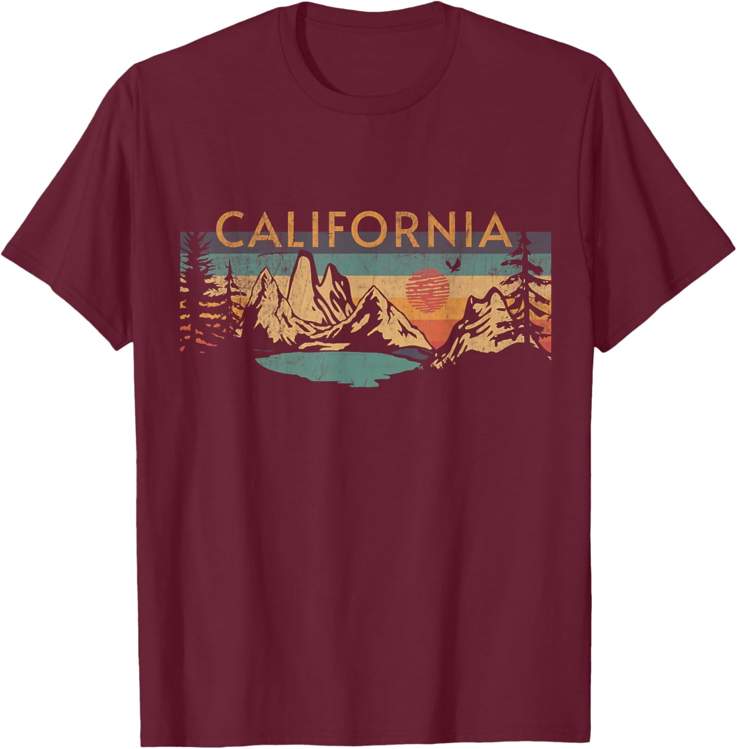 California T-Shirt - T-Shirt | Maroon