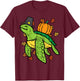 Thanksgiving Sea Turtle Cute Tortoise Fall Men Women Kids T-Shirt - T-Shirt | Maroon