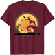 Doberman Dog And Moon Funny Scary Halloween Costume T-Shirt - T-Shirt | Maroon