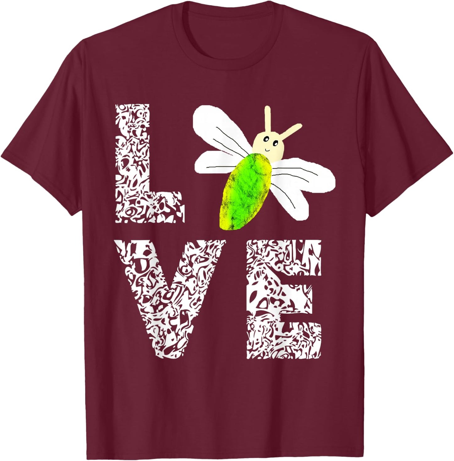 Firefly Love Lightning Bugs Insects Catch Fireflies T-Shirt - T-Shirt | Maroon