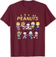 Peanuts - Friends Group T-Shirt - T-Shirt | Maroon